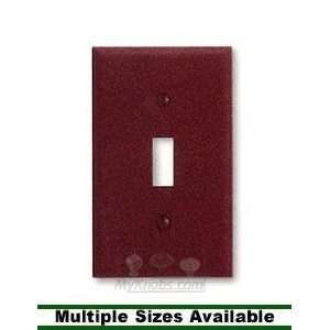 Creative switch plates   textured finish steel rust finish switchplate