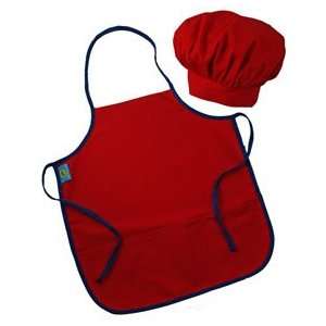  Red Chef Apron & Hat