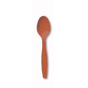  Terra Cotta Plastic Spoons   600 Count Health & Personal 