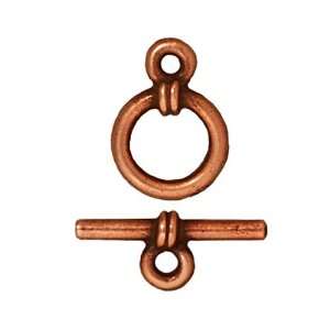  Copper Plated Pewter Sleek Wrap Toggle Clasp 8.5mm Arts 