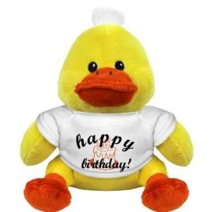 Happy Birthday Duckie: Custom Plush Duckie : Toys & Games : 
