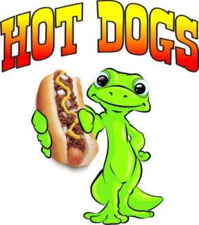 Hot Dogs Decal 14 Food Concession Business Sign  