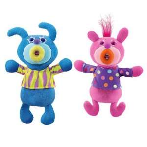  SingAMaJig Deluxe Singing Plush Figures Pink and Teal 