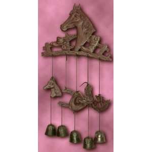  Western Theme Horse Wind Chime: Home & Kitchen