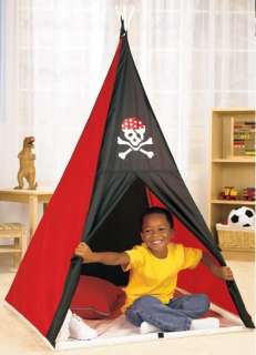 NEW RED BLACK INDOOR PLAY TENT W/ CASE GREAT GIFT IDEA  