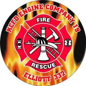   Firefighter Mousepads   Flames Design Personalized Firefighter Gift