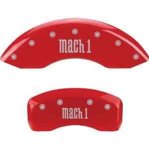   Caliper Covers Ford Mustang 2002 2003 (Licensed Logo, Mach 1)   Red