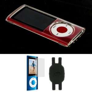 Clear Hard Shell Case and Screen Protector Shield for Apple iPod Nano 