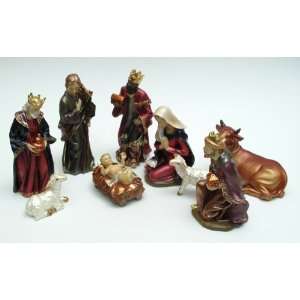  Elegant Nine Piece Nativity Set