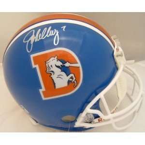 John Elway Hand Signed Autographed Denver Broncos Throwback Full Size 