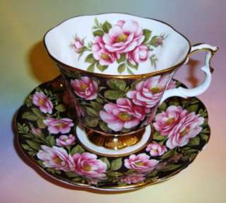 Royal Albert Flora Series Rambler Rose Tea Cup and Saucer Set  