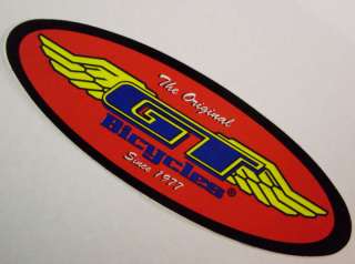 Vintage GT BMX Bike Sticker Oval 4 7/8x1 5/8 Peel Off  