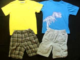 Huge Used Boy 5T 6T Spring Summer Clothes Outfits Shorts Shirts Play 