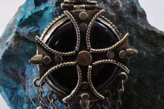   Coptic cross pendant handmade Stone Red Onyx Christian Jewelry  