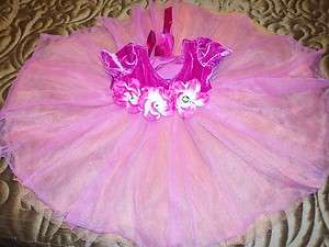 Little Princess Tutu Tulle Chiffon Leotard Party Dress 3 months  