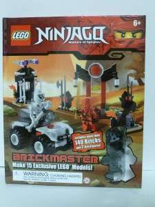 NEW LEGO Brickmaster Ninjago Lego Set W/ Hardcover Book Makes 15 