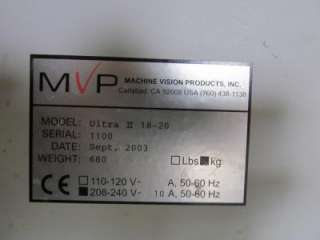 MVP 1820 Ultra II Inspection System  