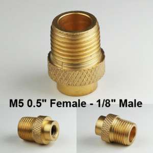 AIRBRUSH COUPLING FITTING M5 0.5 FEMALE 1/8 MALE BSP  