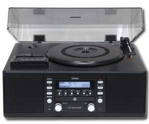 TEAC CD Recorder CASSETTE TAPE PLAYER 3 Speed TURNTABLE Remote Built 