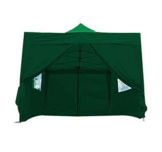 10x15 White Easy Set Pop Up Party Tent Canopy Gazebo Green  