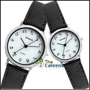 NEW 12 Constellation Design Quartz Man Women Wrist Watch Fashion 3 