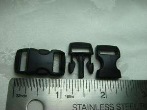 15X 3/8 Curved plastic Buckle for S Paracord Bracelet  