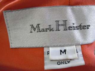 MARK HEISTER Peach Blazer Jacket Skirt Suit Set Sz M  