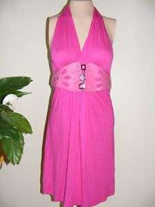 NEW Juniors By Deep Pink Halter Coctail Club Dress S  