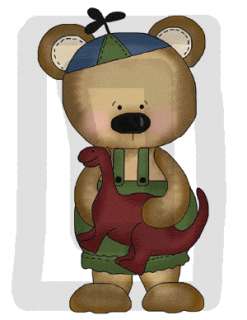 TEDDY BEAR TRAIN BABY BOY NURSERY WALL STICKERS DECALS  