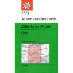 DAV Alpenvereinskarte 35/3 Zillertaler Alpen Ost 1  25 000 