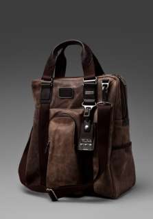TUMI Alpha Bravo Leather Belvoir Daily Tote in Brown at Revolve 