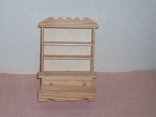DOLL FURNITURE CHINA CABINET SOLID WOOD  