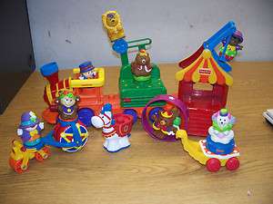FISHER PRICE LITTLE PEOPLE BIG TOP CIRCUS TRAIN +EXTRAS  