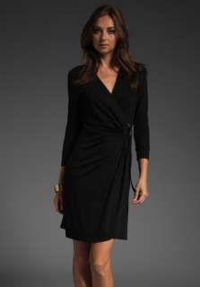 TRINA TURK Mahalo Wrap Dress in Black at Revolve Clothing   Free 