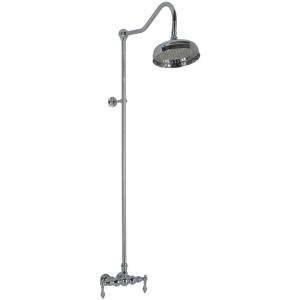 Elizabethan Classics Wall Mount Exposed Shower Faucet with Metal Lever 
