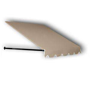 AWNTECH 4 ft. Dallas Retro Awning for Low Eaves 52.5 in. x 18 in. x 36 