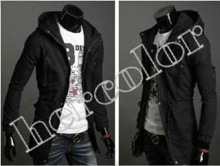 Men Casual Top Designed Slim Fit hoody Jacket Coat 3Color 4size ZL 