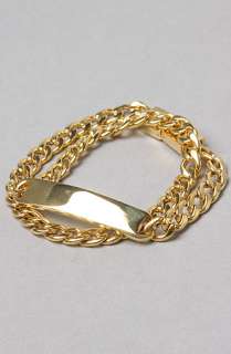 Mister The Double Wrap Metal Bracelet in Gold  Karmaloop   Global 