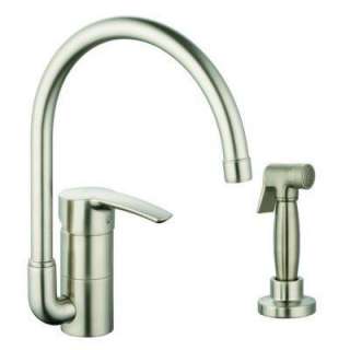 Eurostyle Single Handle Side Sprayer Kitchen Faucet in Brushed Nickel 