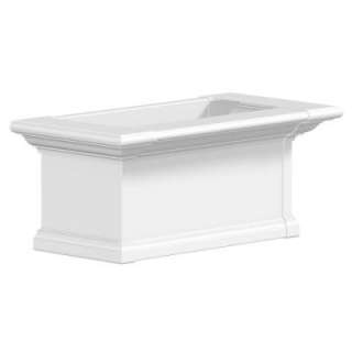 Mayne Yorkshire 12 In. X 24 In. Vinyl Window Box 4822W at The Home 