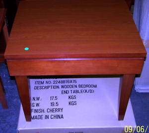 Large Lot of NEW Cherry End Tables Hotel Furniture  