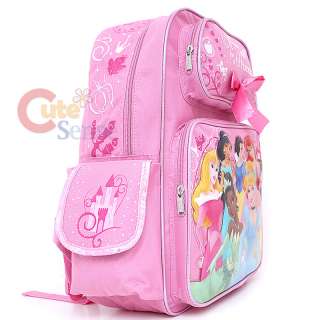 Princess w/ Tiana School Backpack 16 Large Bag w/Bow  