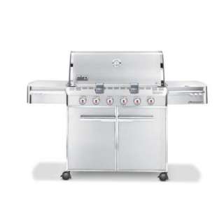 Weber Summit S 620 6 Burner Propane Gas Grill in Stainless Steel 
