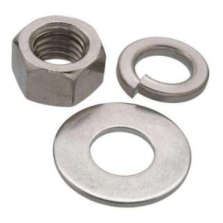 Crown Bolt 1/2 In. Nuts, Washers and Lock Washers Stainless Steel (6 