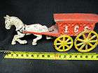 wow vintage cast iron horse drawn ice carriage wagon returns