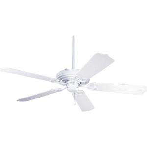   52 In. White Indoor/Outdoor Ceiling Fan P2502 30 at The Home Depot