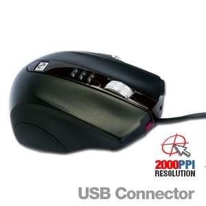 Microsoft HKA 00001 SideWinder USB Gaming Mouse   5 Length, LCD 