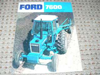 Ford 7600 Tractor Dealers Brochure  