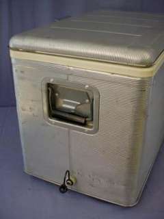 Vintage Aluminum Ice Chest Cooler Beer Pop Camping Beach Party Great 