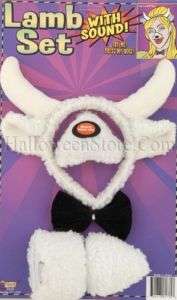 Lamb Headband and Nose Ears Bow Tie Set with Sound  